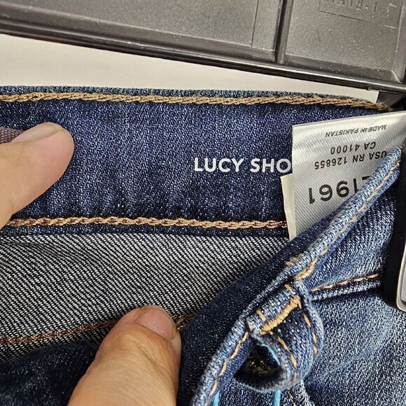 NWT DL1961 Girls Lucy Jeans Shorts size 16 Cut off Raw Hem Frayed - Picture 5 of 6